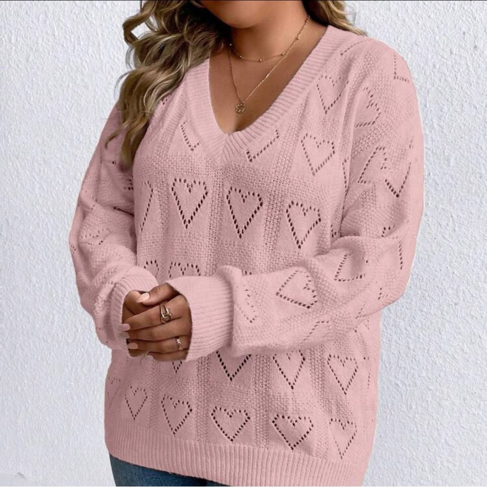 🩷New cute pink heart sweater🩷